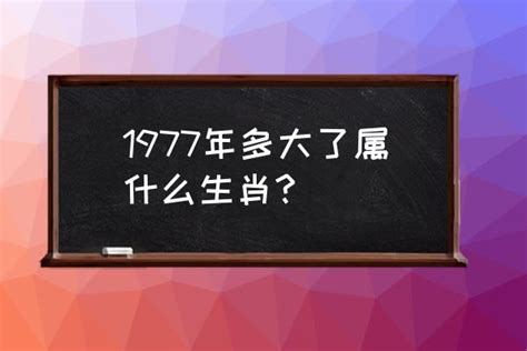 1977年屬什麼|1977年属什么生肖